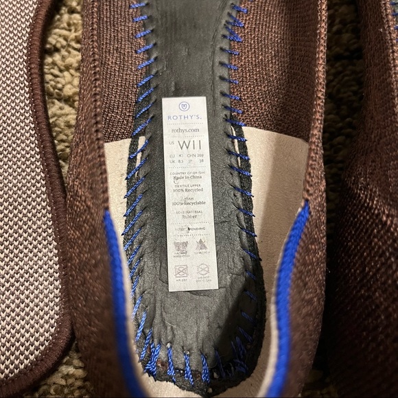 VGUC Size 11 Truffle Python Rothy’s Flat - Picture 6 of 7